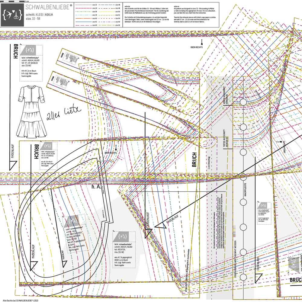 schnittmuster. ASKJA