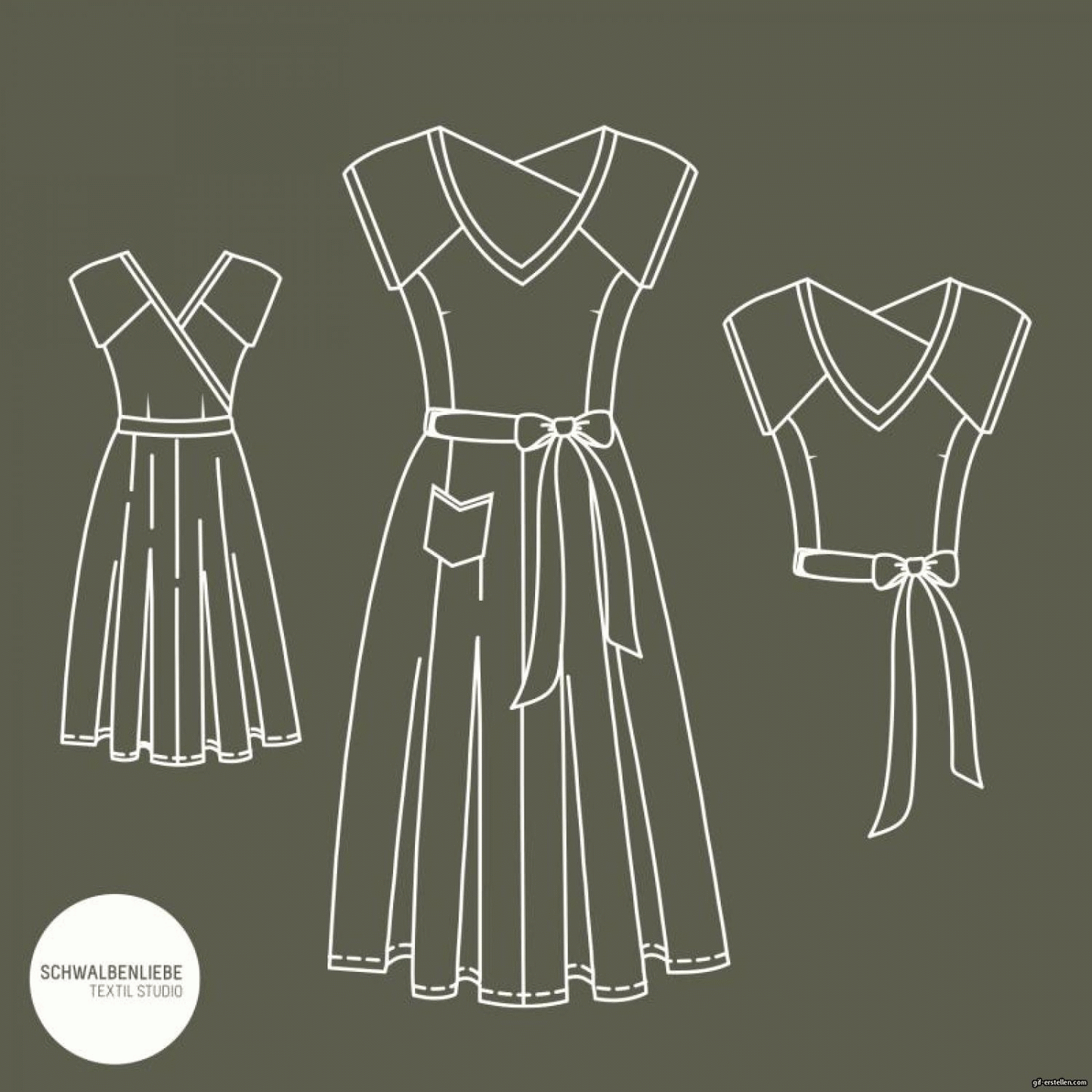 schnittmuster. BLUSE & KLEID | BERNADETTE