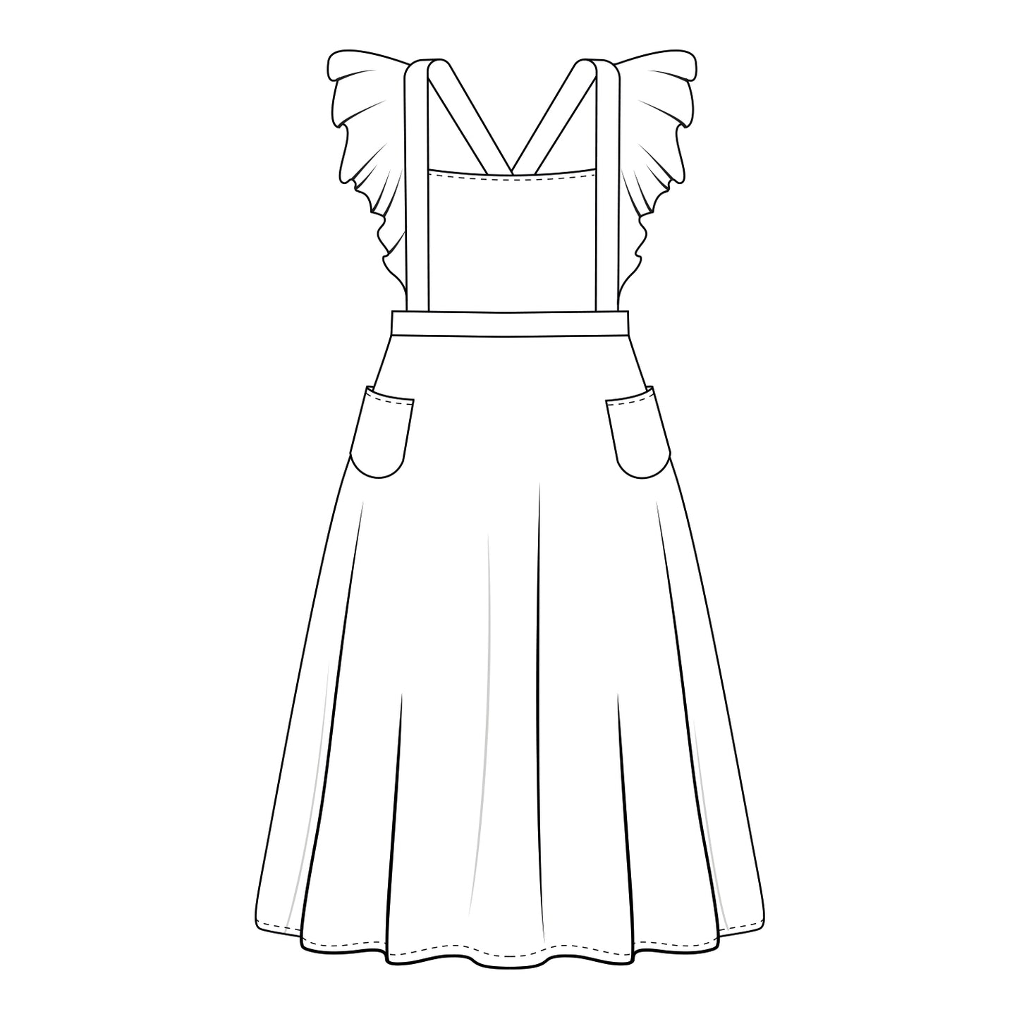 schnittmuster. IDA | VINTAGESCHÜRZE